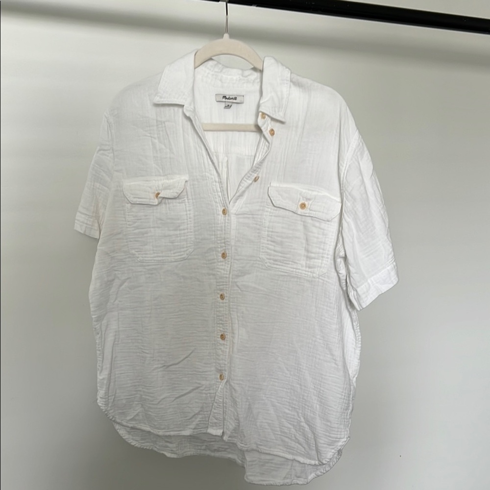 Madewell - Lightspun Short-Sleeve Flat Pocket Shirt